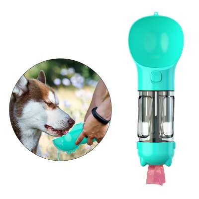 Outdoor Travel Multifunction Plastic Dog Water Dispenser Bottle Pet Water