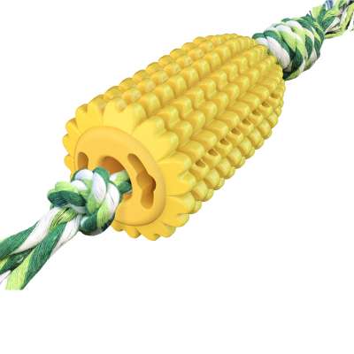 Upgraded Corn Shaped Brushing Stick Dog Teeth Cleaning Chewing Toy